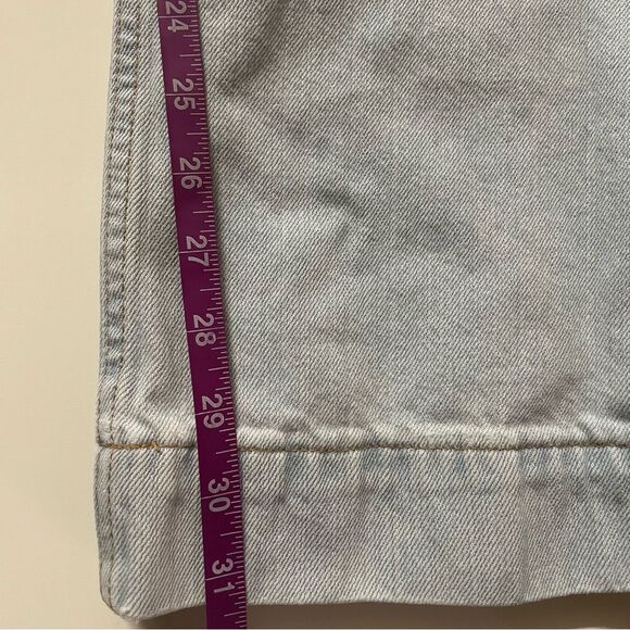 Vintage Y2K Gap Low Rise Light Wash Blue Wide Hemmed Flared Jean 28" Waist GUC - Picture 7 of 15